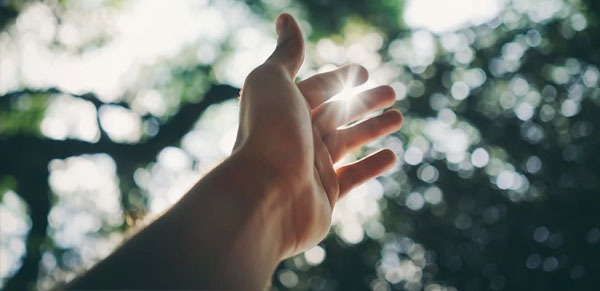 La main - une étoile à cinq branches